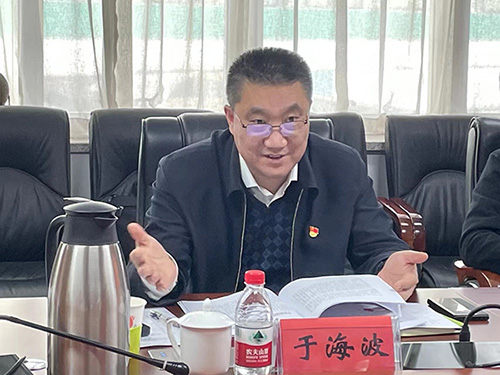 于海波书记带队督导市药检院2022年度民主生活会